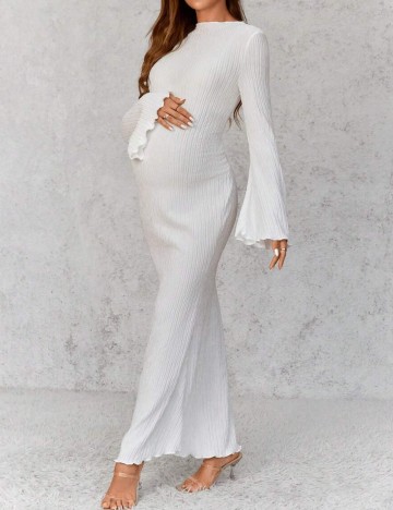 Rochie maxi Shein, alb