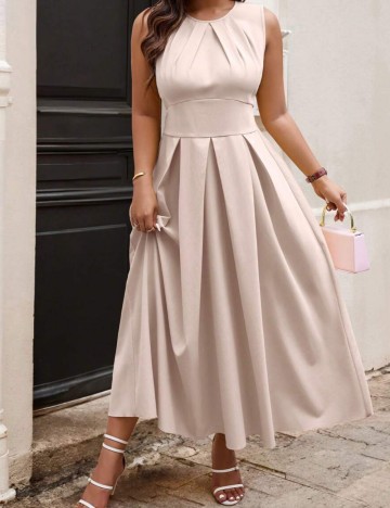 Rochie maxi Shein Curve+, roz