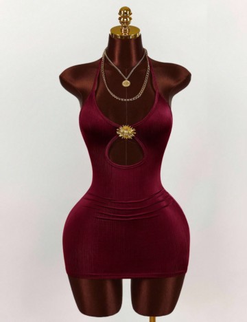 Rochie mini Shein, vișiniu