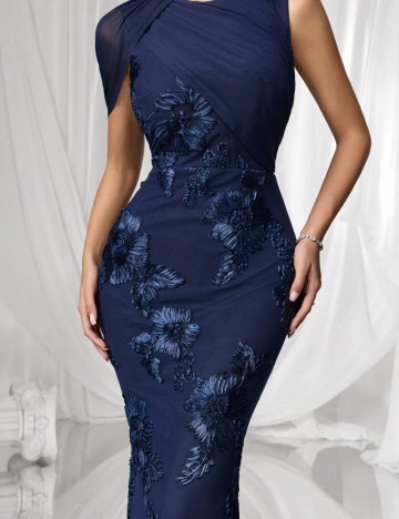 Rochie de ocazie Shein, albastru