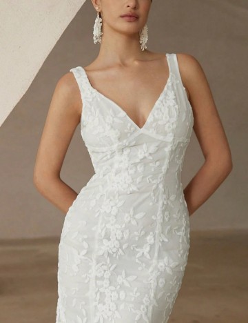 Rochie midi Shein, alb