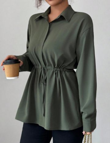 Cămașă Shein, verde