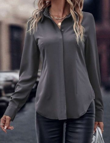 Cămașă Shein, gri