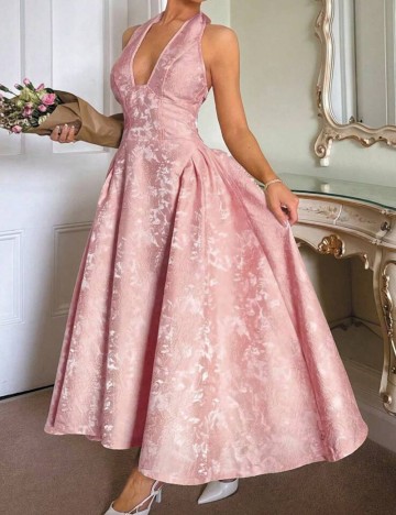 Rochie midi Shein, roz