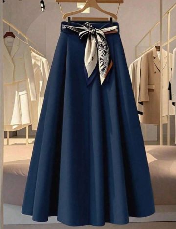 Fustă maxi Shein, albastru