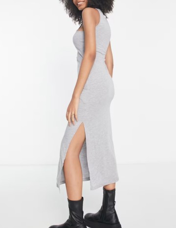 Rochie midi French Connection, gri