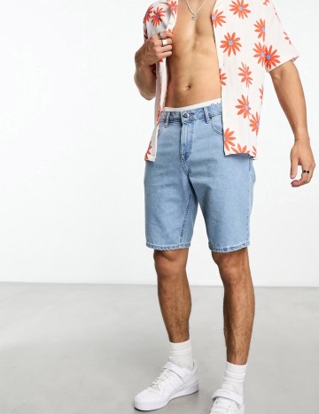 Pantaloni scurți ASOS, albastru