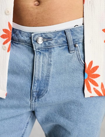 Pantaloni scurți ASOS, albastru