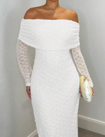 Rochie maxi Shein, alb