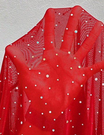 Cardigan Shein Curve+, roșu