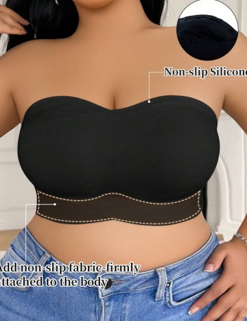 Bustieră Shein Curve+, negru