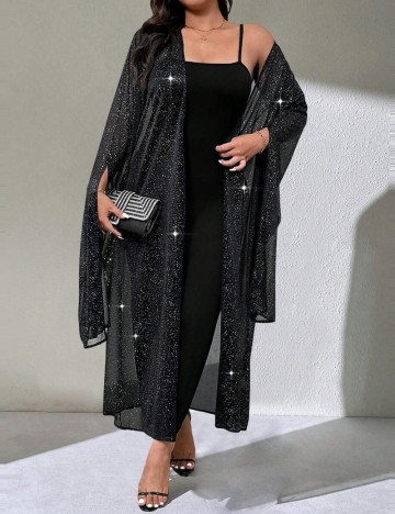 Set Rochie și Cardigan Shein, negru