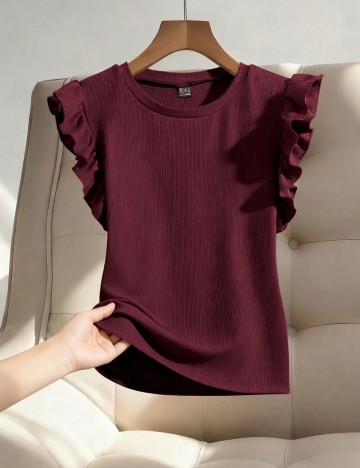 Tricou Shein, vișiniu