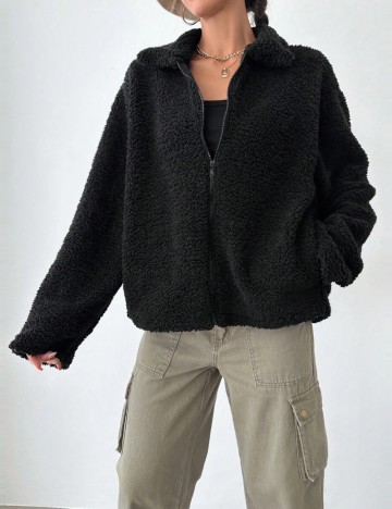 Jachetă Shein, negru