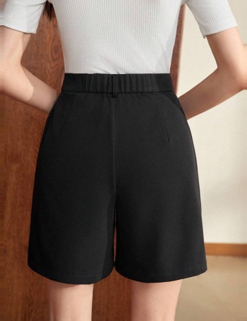 Pantaloni scurți Shein, negru