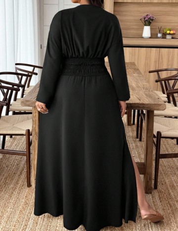 Rochie maxi Shein Curve+, negru