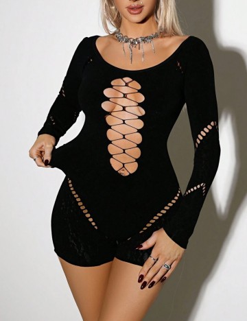 Salopetă scurtă Shein, negru