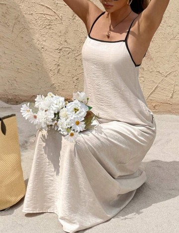 Rochie maxi Shein, bej