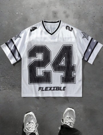 Tricou Shein MANFINITY, alb