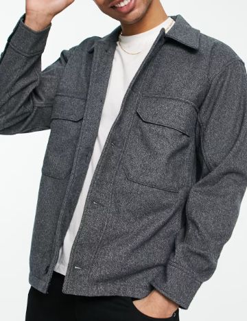 Jachetă Abercrombie & Fitch, gri