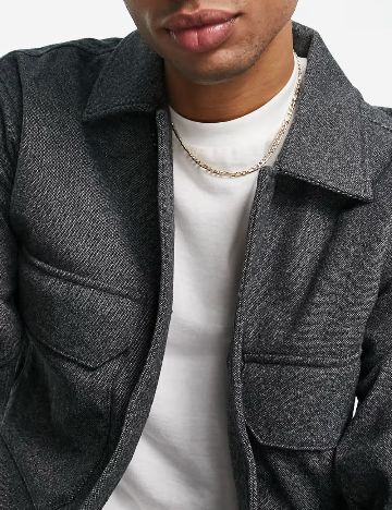 Jachetă Abercrombie & Fitch, gri