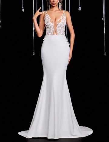 Rochie de ocazie Shein, alb