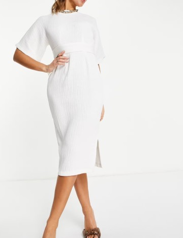 Rochie midi Closet, alb