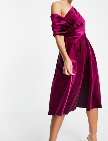 Rochie midi ASOS, mov