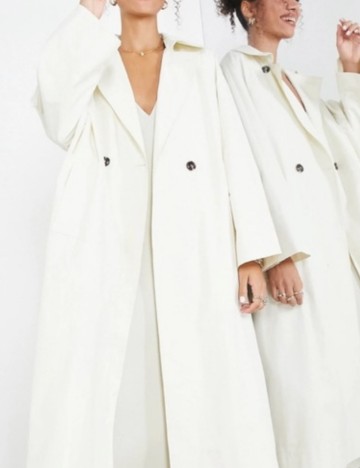 Trench ASOS, crem