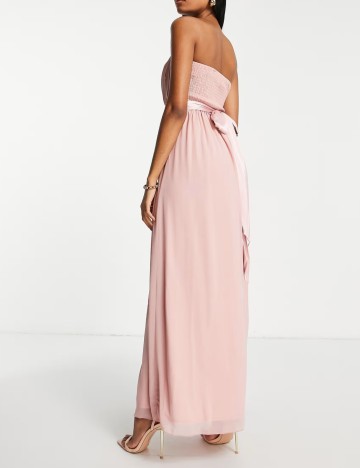 Rochie maxi Little Mistress, roz