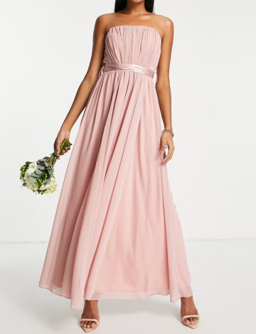 Rochie maxi Little Mistress, roz