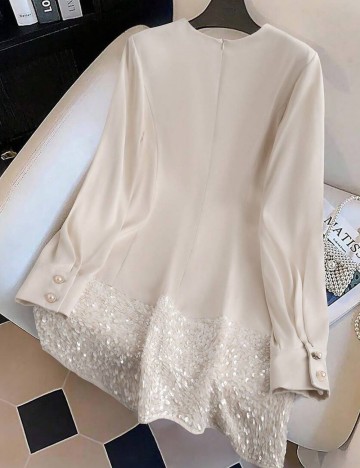 Rochie mini Shein, crem