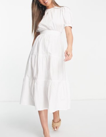 Rochie midi Influence, alb