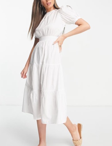 Rochie midi Influence, alb