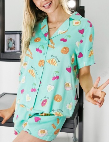 Compleu pijamale ASOS, mix culori