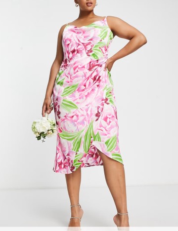 Rochie midi Liquorish, mix culori