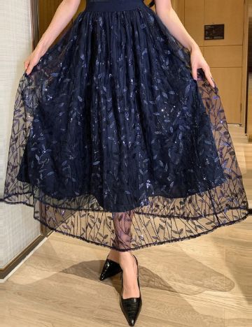 Fustă maxi Shein, albastru