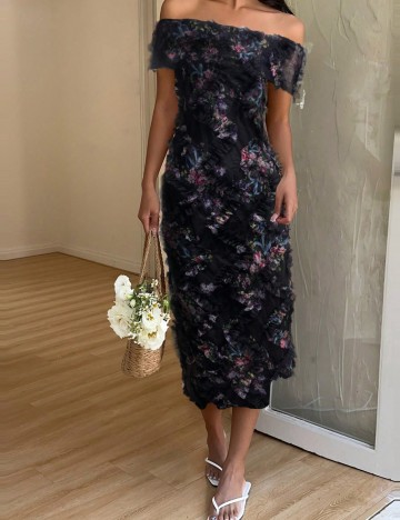 Rochie midi Shein, mix culori