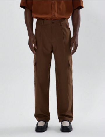 Pantaloni Shein MUSERO, maro