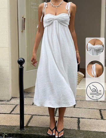 Rochie midi Shein, alb