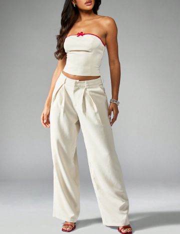 Compleu Shein Missguided, crem