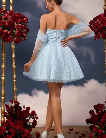 Rochie de ocazie Shein, albastru