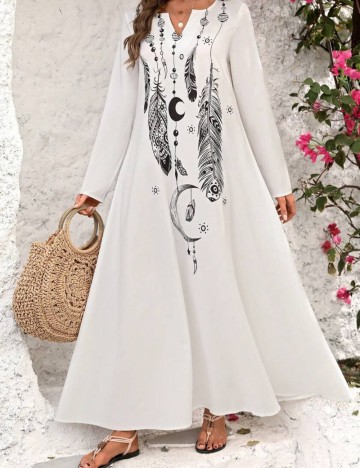 Rochie maxi Shein, alb