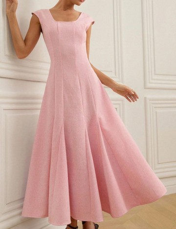 Rochie midi Shein, roz