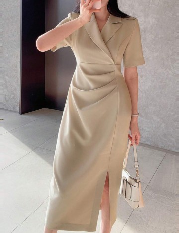 Rochie midi Shein DAZY, bej