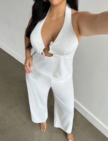 Compleu Shein Curve+, alb