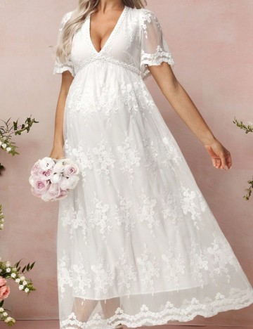 Rochie maxi Shein, alb