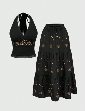 Compleu Shein Romwe, negru