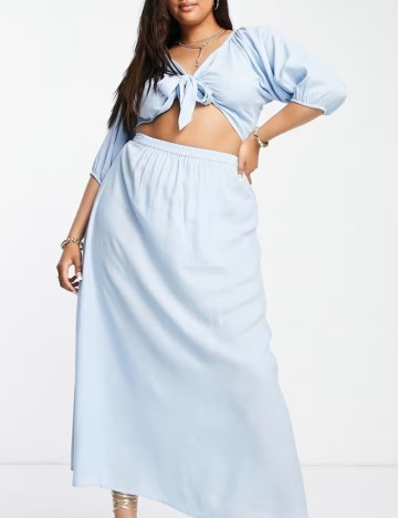 Cămașă cu m&acirc;necă scurtă Esmee, albastru