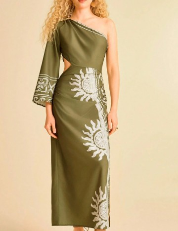 Rochie maxi Shein, verde